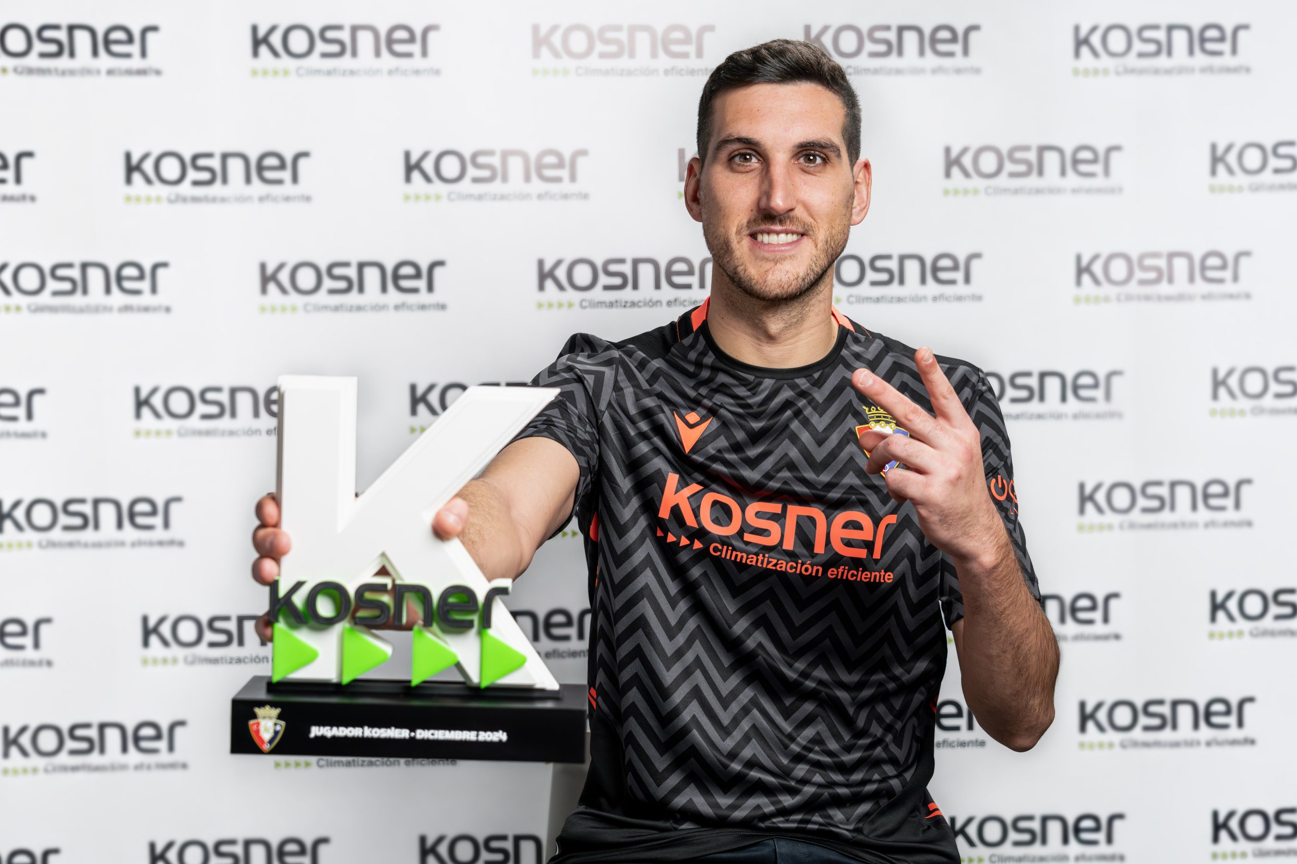 Sergio Herrera, jugador Kosner del mes de diciembre